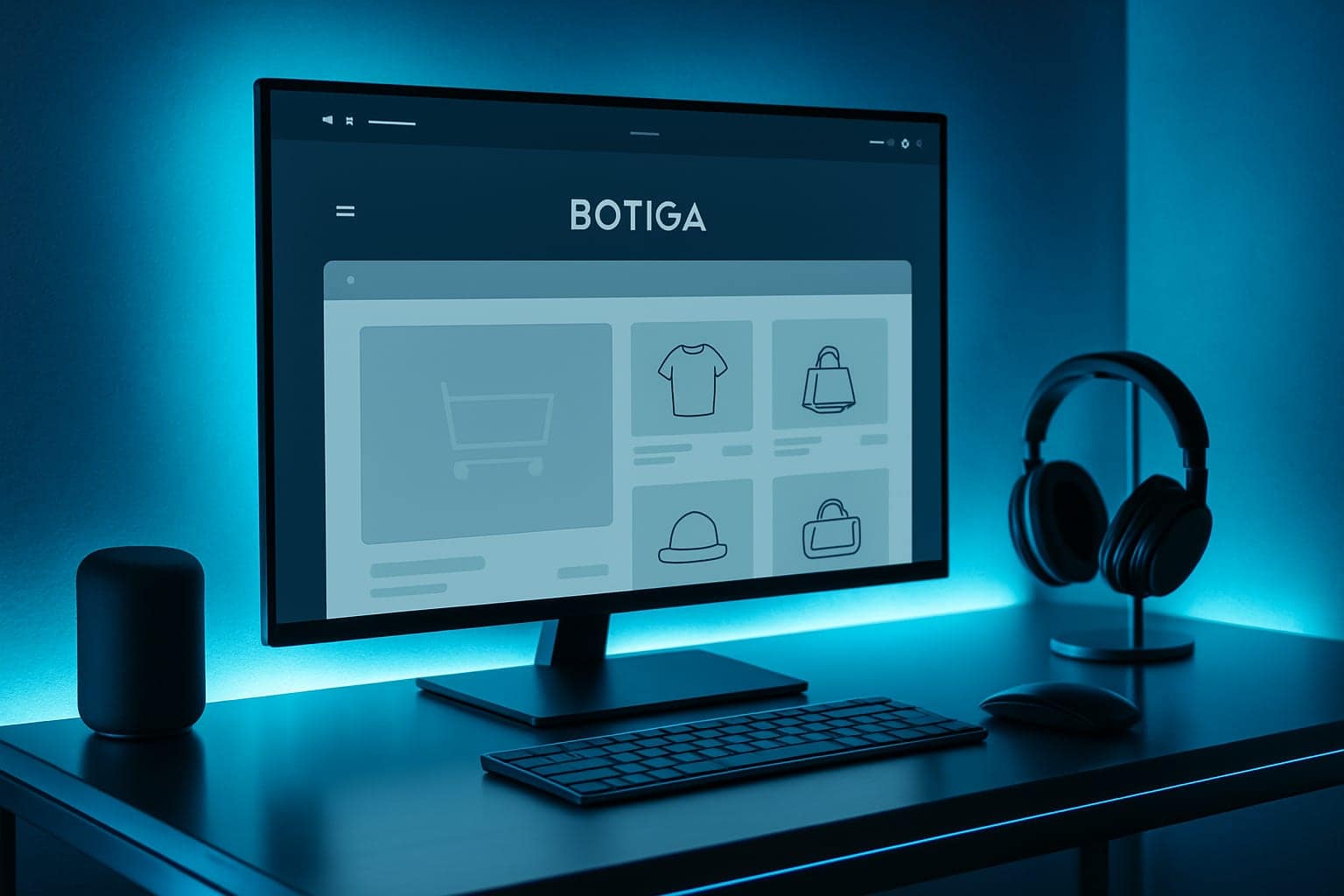 Illustration high tech du thème Botiga sur WordPress