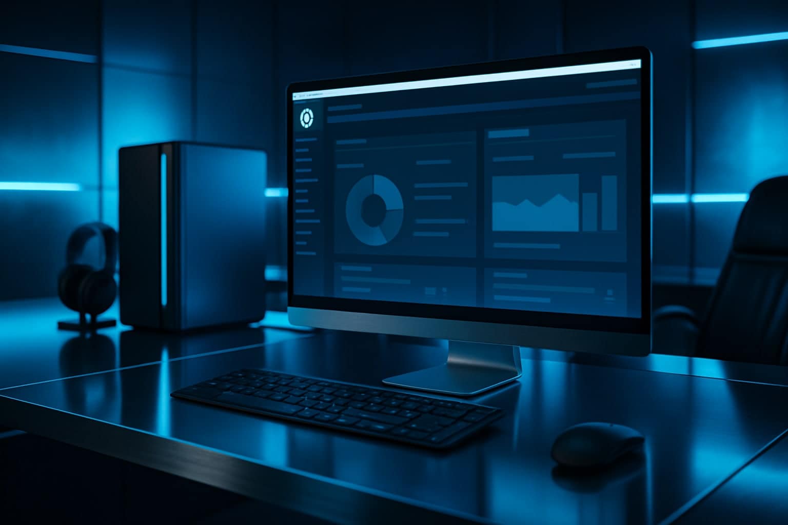 Illustration high-tech de la nouvelle version WordPress 6.8