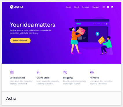 Thème WordPress Astra