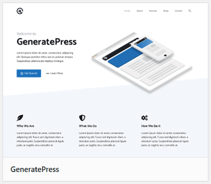 Thème WordPress GeneratePress