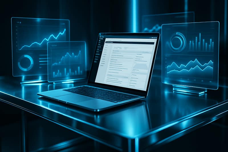 Espace high-tech illustrant les meilleurs outils SEO pour WordPress