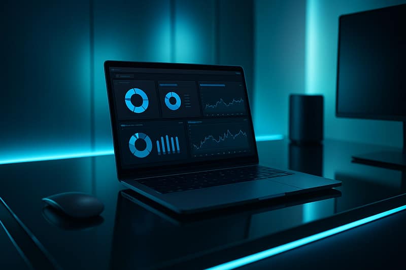 dashboard Semrush analyse mots clés sur écran high tech